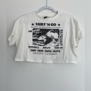 H&M cropped graphic tee